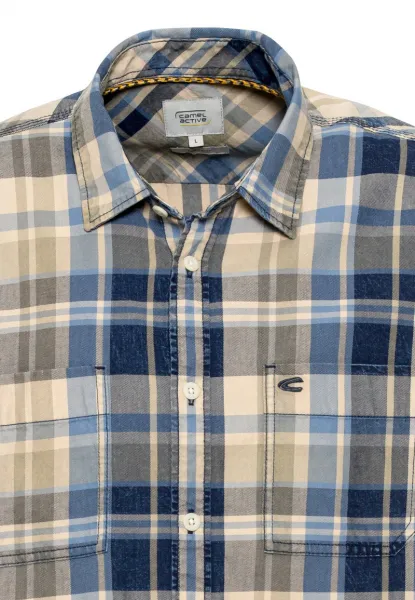 Košeľa Camel Active Shortsleeve Shirt Blue