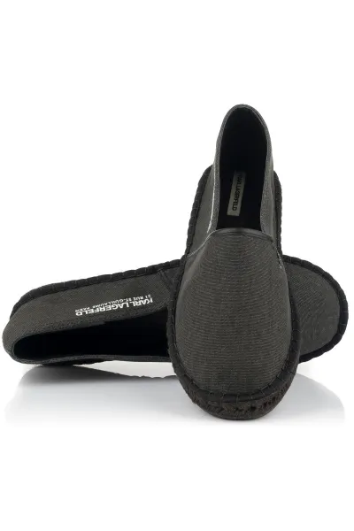 Espadrilky Karl Lagerfeld Kamino Locator Slip On Black Canvas