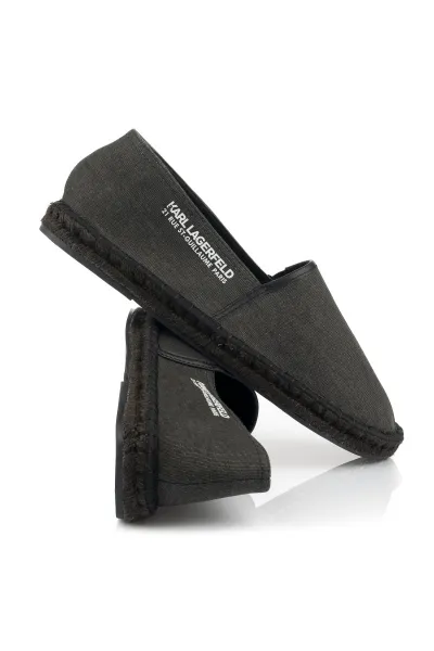 Espadrilky Karl Lagerfeld Kamino Locator Slip On Black Canvas