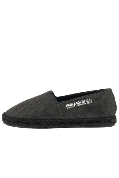 Espadrilky Karl Lagerfeld Kamino Locator Slip On Black Canvas