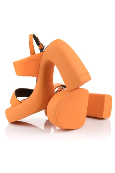 Sandále Karl Lagerfeld Astragon Hi Puffa Strap Sandal Orange Lthr