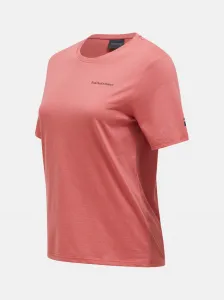 Tričko Peak Performance W Explore Logo Tee Trek Pink