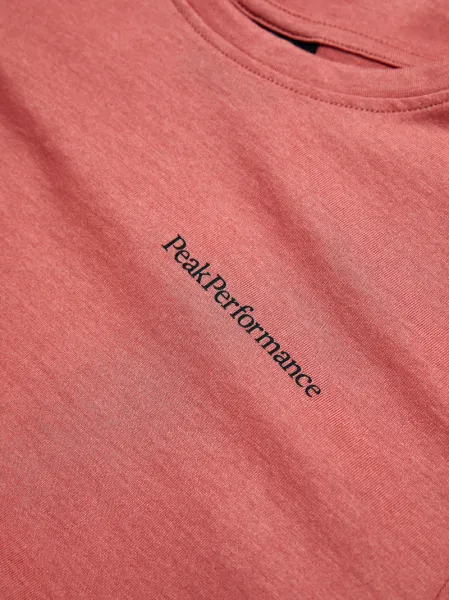 Tričko Peak Performance W Explore Logo Tee Trek Pink