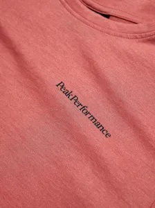 Tričko Peak Performance W Explore Logo Tee Trek Pink