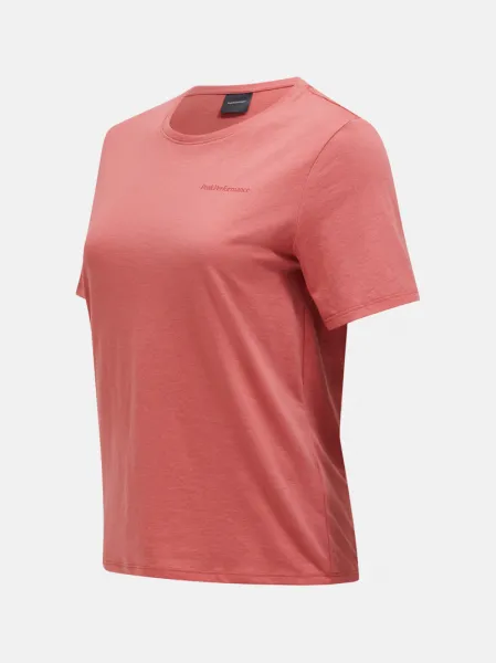 Tričko Peak Performance W Explore Graphic Tee Trek Pink