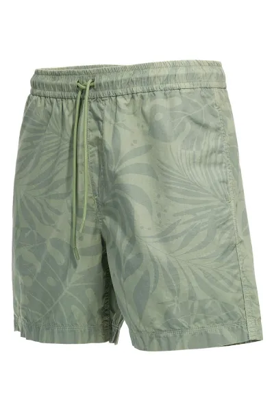 Šortky Woolrich Tropical Print Short Sage Flower