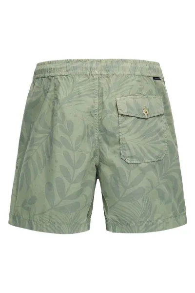 Šortky Woolrich Tropical Print Short Sage Flower
