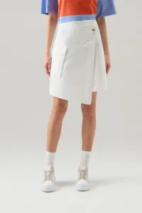 Sukňa Woolrich Cotton Twill Skirt Plaster White