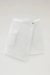 Sukňa Woolrich Cotton Twill Skirt Plaster White