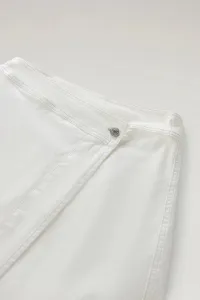 Sukňa Woolrich Cotton Twill Skirt Plaster White