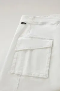 Sukňa Woolrich Cotton Twill Skirt Plaster White