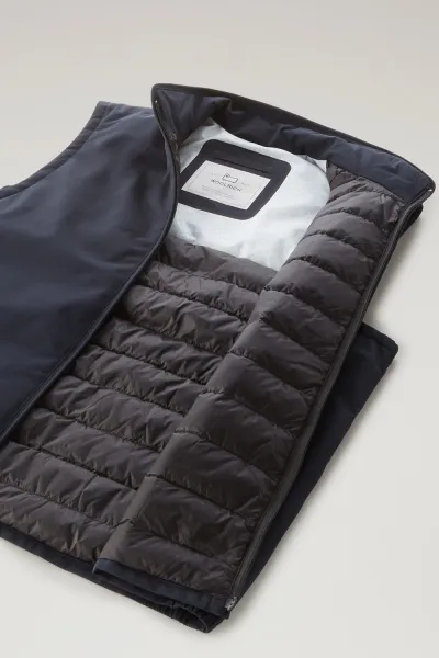 Vesta Woolrich Pacific Vest Melton Blue