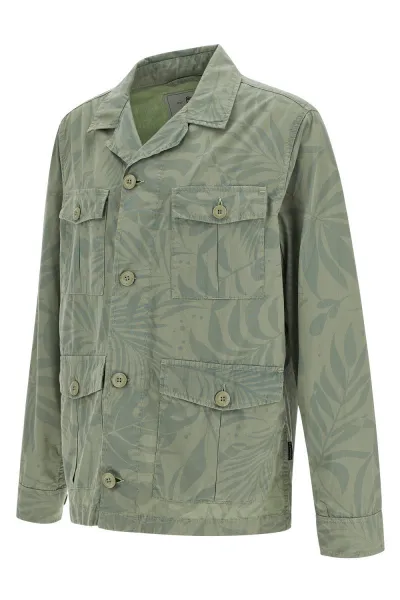 Bunda Woolrich Tropical Print Overshirt Sage Flower
