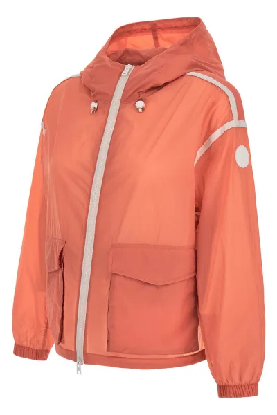 Bunda Woolrich Light Crinkle Hooded Jacket Coral Sand