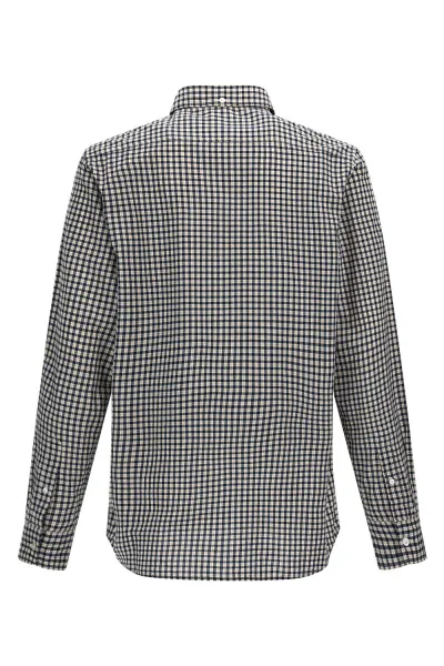 Košeľa Woolrich Poplin Madras Shirt Micro Check Blue