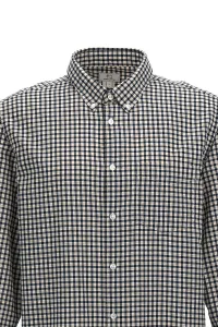 Košeľa Woolrich Poplin Madras Shirt Micro Check Blue