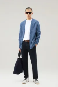 Nohavice Woolrich Classic Chino Pant Melton Blue