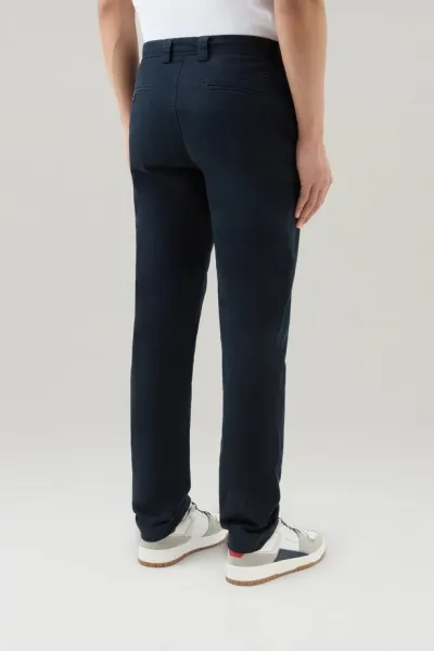 Nohavice Woolrich Classic Chino Pant Melton Blue
