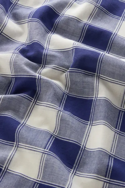 Šaty Woolrich Check Voile Dress Blue Buffalo