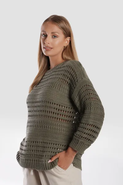 Sveter Camel Active Knitwear Green