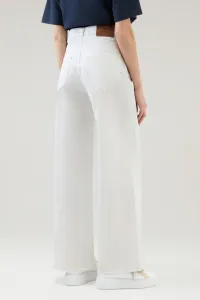 Nohavice Woolrich Cotton Twill Pant Plaster White
