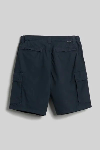 Šortky Woolrich Gabardine Cargo Short Melton Blue