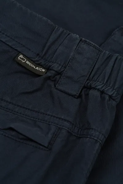 Šortky Woolrich Gabardine Cargo Short Melton Blue
