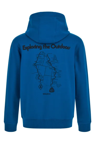 Mikina Woolrich Trail Hoodie Snorkel Blue