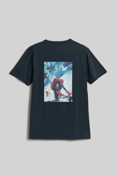 Tričko Woolrich Outdoor T-Shirt Melton Blue