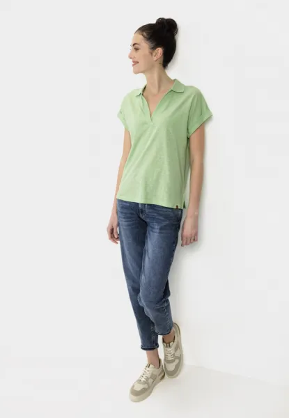 Polokošeľa Camel Active T-Shirt Teal/Greengreen
