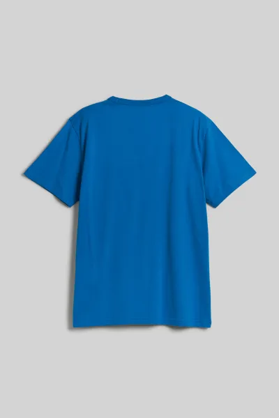 Tričko Woolrich Embroidered Logo T-Shirt Snorkel Blue
