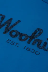 Tričko Woolrich Embroidered Logo T-Shirt Snorkel Blue