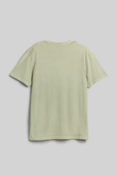 Tričko Woolrich Light Garment Dyed T-Shirt Sage