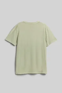 Tričko Woolrich Light Garment Dyed T-Shirt Sage