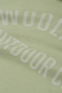 Tričko Woolrich Light Garment Dyed T-Shirt Sage