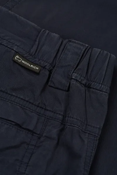 Nohavice Woolrich Gabardine Cargo Pant Melton Blue