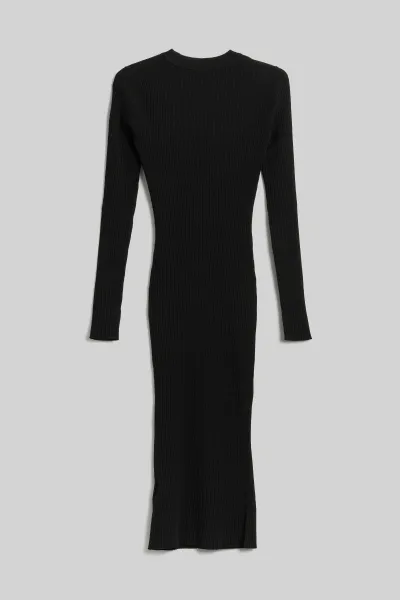 Šaty Karl Lagerfeld Lslv Knit Dress Black