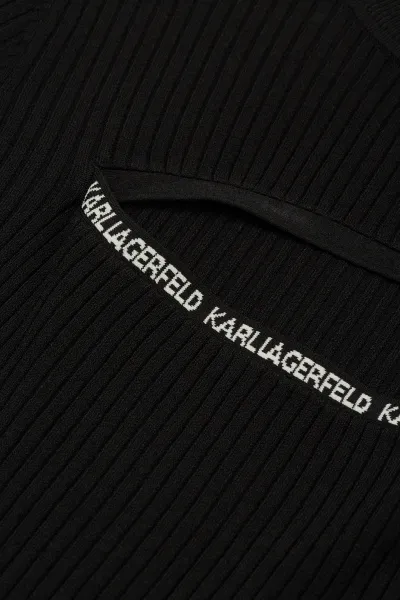 Šaty Karl Lagerfeld Lslv Knit Dress Black