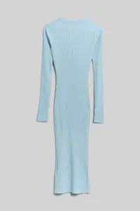 Šaty Karl Lagerfeld Lslv Knit Dress Cashmere Blue