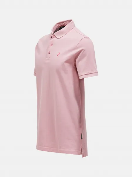 Polokošeľa Peak Performance M Classic Cotton Polo Warm Blush