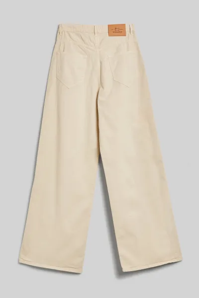 Nohavice Woolrich Cotton Twill Pant Light Oak
