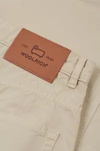 Nohavice Woolrich Cotton Twill Pant Light Oak