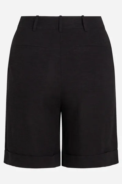Šortky Karl Lagerfeld Linen Blend Shorts Black