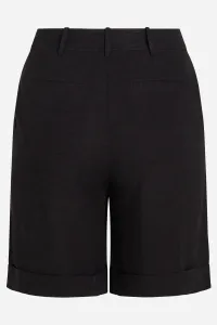 Šortky Karl Lagerfeld Linen Blend Shorts Black