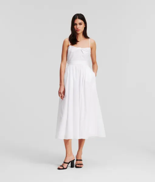 Šaty Karl Lagerfeld Kl Burnout Dress White