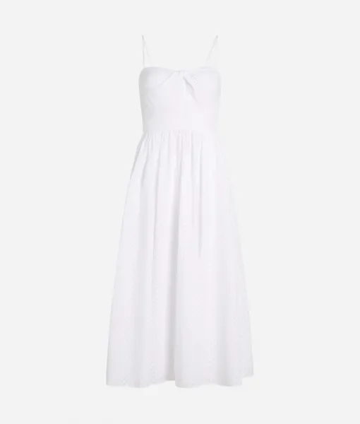 Šaty Karl Lagerfeld Kl Burnout Dress White