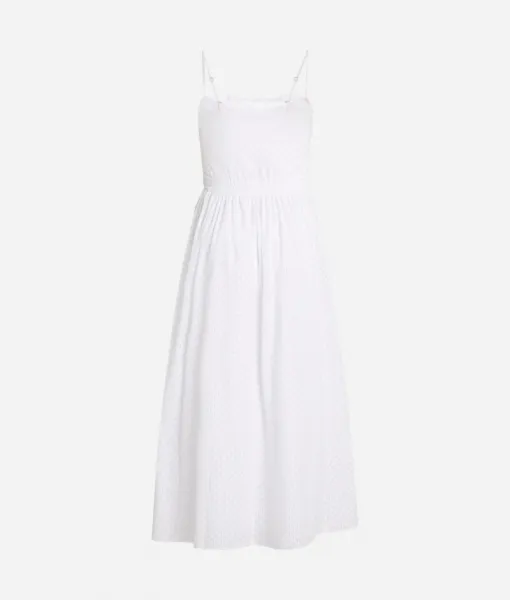 Šaty Karl Lagerfeld Kl Burnout Dress White