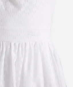 Šaty Karl Lagerfeld Kl Burnout Dress White