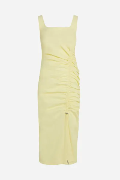 Šaty Karl Lagerfeld Gathered Stretch Dress Elfin Yellow