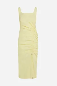 Šaty Karl Lagerfeld Gathered Stretch Dress Elfin Yellow